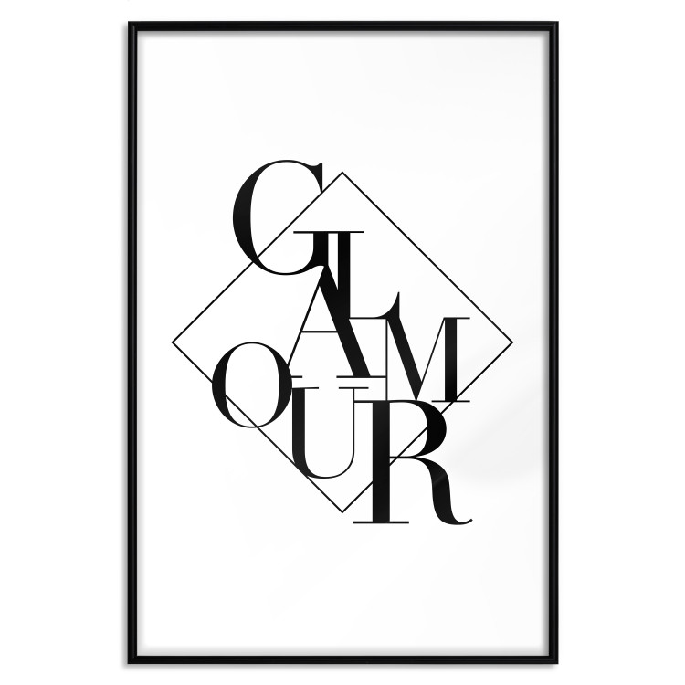 Wall Poster Glamour - English text inside a geometric figure 129591 additionalImage 18