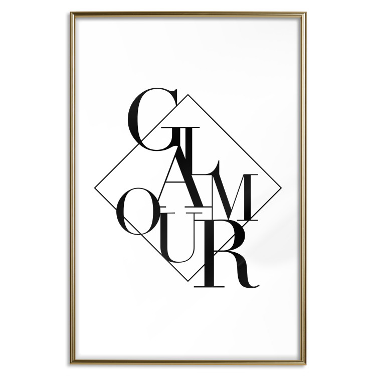 Wall Poster Glamour - English text inside a geometric figure 129591 additionalImage 17