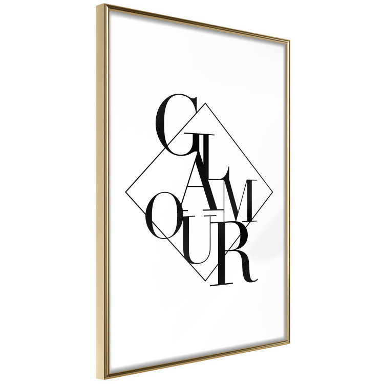 Wall Poster Glamour - English text inside a geometric figure 129591 additionalImage 14