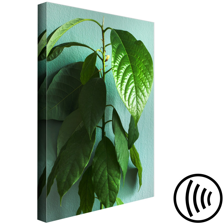 Canvas Avocado (1-piece) Vertical - landscape of green leaves of a houseplant 129891 additionalImage 6