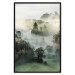 Poster Morning Chill - landscape of trees surrounded by dense fog against the sky 130291 additionalThumb 26
