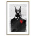 Poster Doberman in a Suit - an abstract black dog on a brick wall 130791 additionalThumb 14