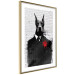 Poster Doberman in a Suit - an abstract black dog on a brick wall 130791 additionalThumb 4
