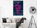 Poster All You Need Is Love - pink neon English texts and hearts 131991 additionalThumb 4