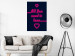 Poster All You Need Is Love - pink neon English texts and hearts 131991 additionalThumb 2