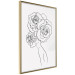 Wall Poster Fantasy Roses - fantasy line art of a woman with flowers on her head 132091 additionalThumb 12