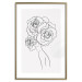 Wall Poster Fantasy Roses - fantasy line art of a woman with flowers on her head 132091 additionalThumb 16