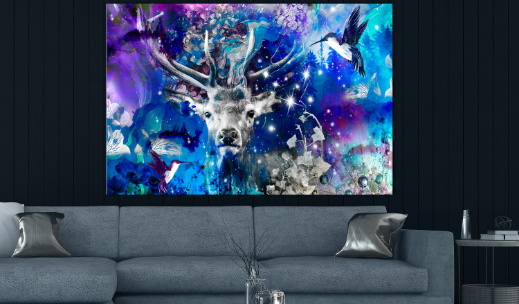 Large canvas print Blue Deer [Large Format] 132391 additionalImage 3