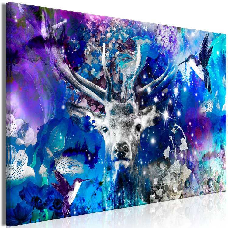 Large canvas print Blue Deer [Large Format] 132391 additionalImage 2