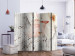Room Divider Screen Love Letter II (5-piece) - romantic collage in flowers and writings 132791 additionalThumb 2
