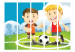 Folding Screen Soccer Field II - sports figures playing soccer on the field 133691 additionalThumb 3