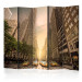 Folding Screen In the Shadow of Skyscrapers II - yellow taxis and city architecture of New York 133791