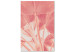 Canvas Pink palm - overexposed image of palm leaves in pink 134991
