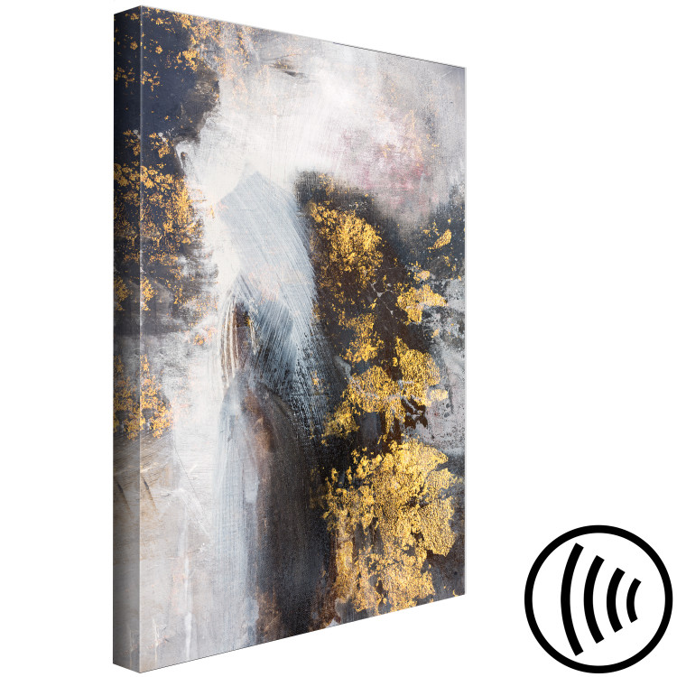 Canvas Golden Fleece (1-piece) Vertical - modern abstract texture 135691 additionalImage 6