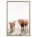 Poster Mother and Calf - domestic animals against a rural landscape 137691 additionalThumb 4