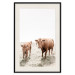 Poster Mother and Calf - domestic animals against a rural landscape 137691 additionalThumb 3