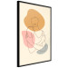 Poster Embrace Yourself - line art of a woman on a colorful abstract background 138891 additionalThumb 19