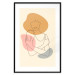 Poster Embrace Yourself - line art of a woman on a colorful abstract background 138891 additionalThumb 6