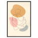 Poster Embrace Yourself - line art of a woman on a colorful abstract background 138891 additionalThumb 9