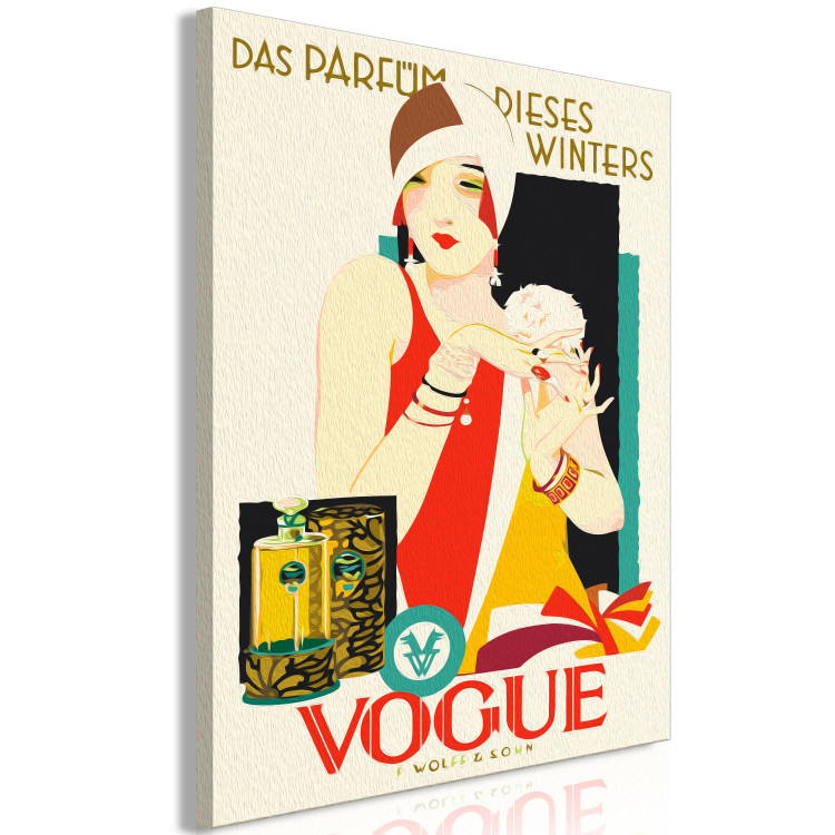 Paint by Number Kit Elegant Woman - Colorful Art Deco Perfume Advertisement 144091 additionalImage 3