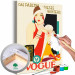Paint by Number Kit Elegant Woman - Colorful Art Deco Perfume Advertisement 144091