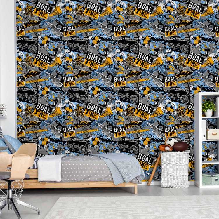 Modern Wallpaper Football - Youth Sports Theme for a Boy’s Room 146291 additionalImage 8