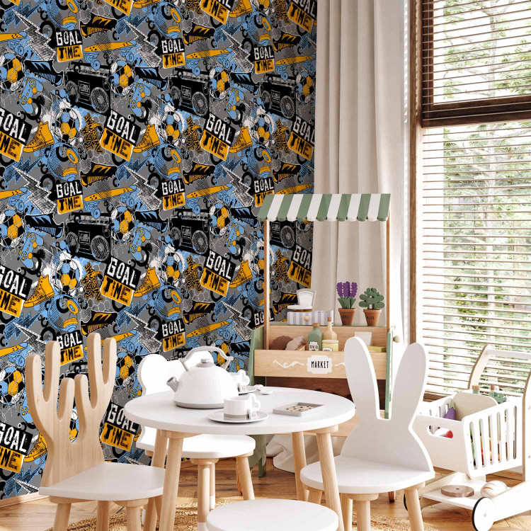Modern Wallpaper Football - Youth Sports Theme for a Boy’s Room 146291 additionalImage 4