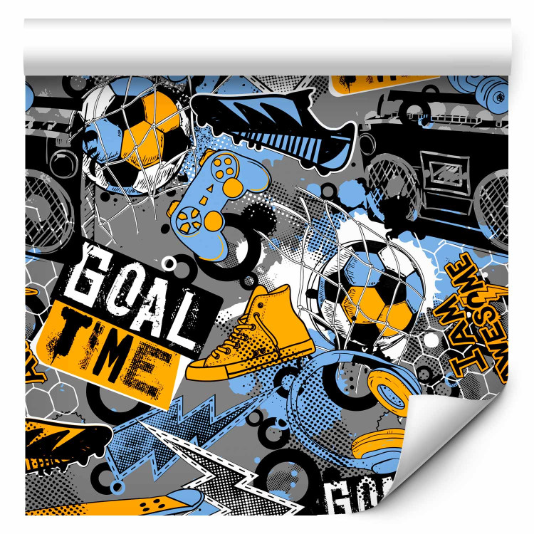 Modern Wallpaper Football - Youth Sports Theme for a Boy’s Room 146291 additionalImage 6