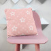 Decorative Microfiber Pillow Elegant stars - geometric motif in shades of white and pink cushions 146991 additionalThumb 3