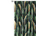 Decorative Curtain Gold-green leaves - a floral pattern 147291 additionalThumb 7