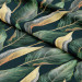 Decorative Curtain Gold-green leaves - a floral pattern 147291 additionalThumb 2