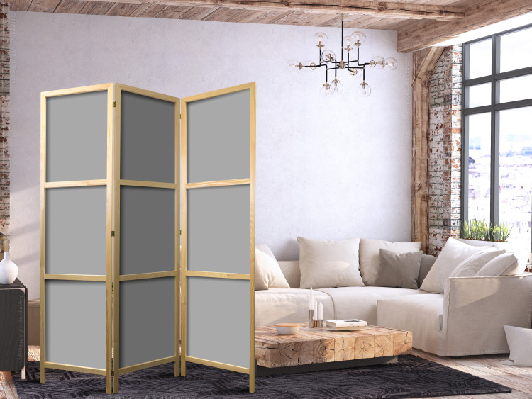 Folding Screen Solid Grey [Room Dividers] 150791 additionalImage 8