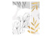 Folding Screen Spring Abstraction - Leaves and Flowers With Gold Elements [Room Dividers] 150991 additionalThumb 3