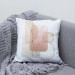 Decorative Microfiber Pillow Delicate Geometry - Pastel Abstraction in Watercolor Technique 151391 additionalThumb 5