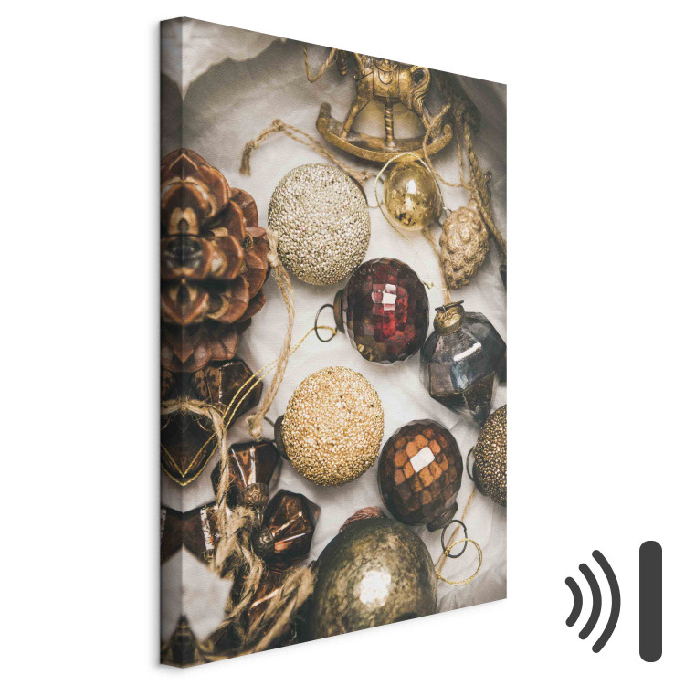 Canvas Christmas Ornaments - Box With Glass Baubles and Decorations 151691 additionalImage 8