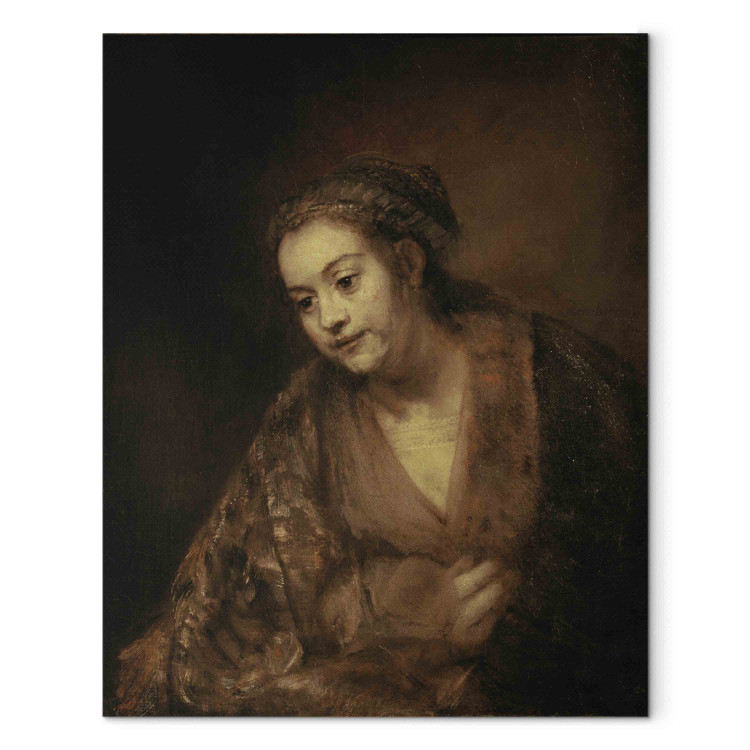 Art Reproduction Rembrandt, Halbfigur einer Frau 157191