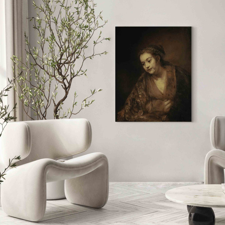 Art Reproduction Rembrandt, Halbfigur einer Frau 157191 additionalImage 3