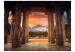 Wall Mural Sunset in India - Temple Architecture with Mountain Landscape 59791 additionalThumb 1