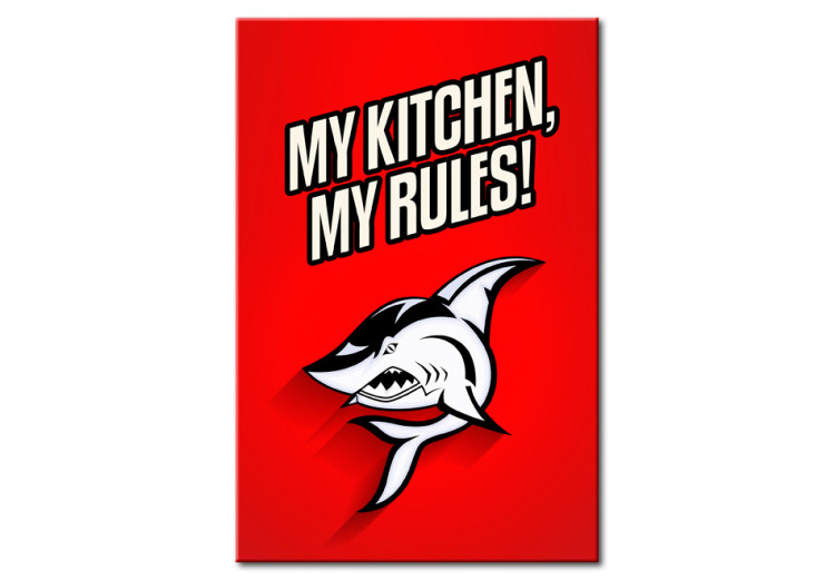 Canvas Print My kitchen, my rules! 88891