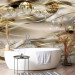 Wall Mural Golden nebula - abstract in golden tones with waves and ornaments 90191 additionalThumb 8