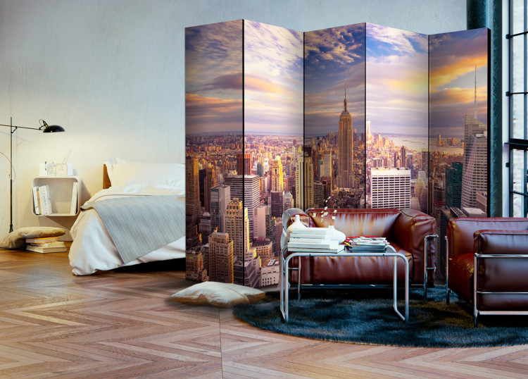 Room Divider Screen New York Morning II - panorama of sunrise over New York City 95291 additionalImage 4
