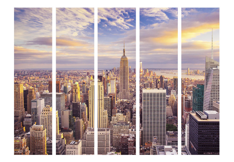 Room Divider Screen New York Morning II - panorama of sunrise over New York City 95291 additionalImage 3