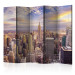 Room Divider Screen New York Morning II - panorama of sunrise over New York City 95291