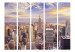 Room Divider Screen New York Morning II - panorama of sunrise over New York City 95291 additionalThumb 3