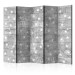 Room Divider Screen Stars on Concrete II - white stars on a gray concrete texture 95391