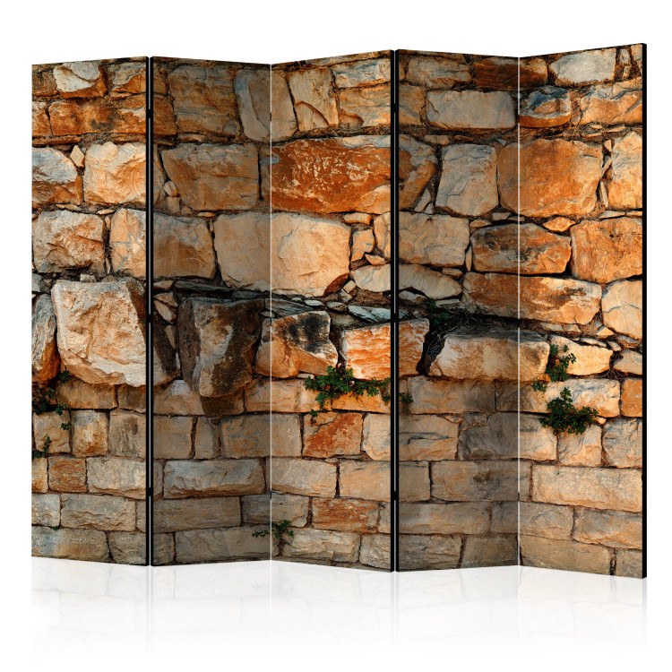 Room Divider Prelude of the Day II - texture of colorful stone bricks in sunlight 95491