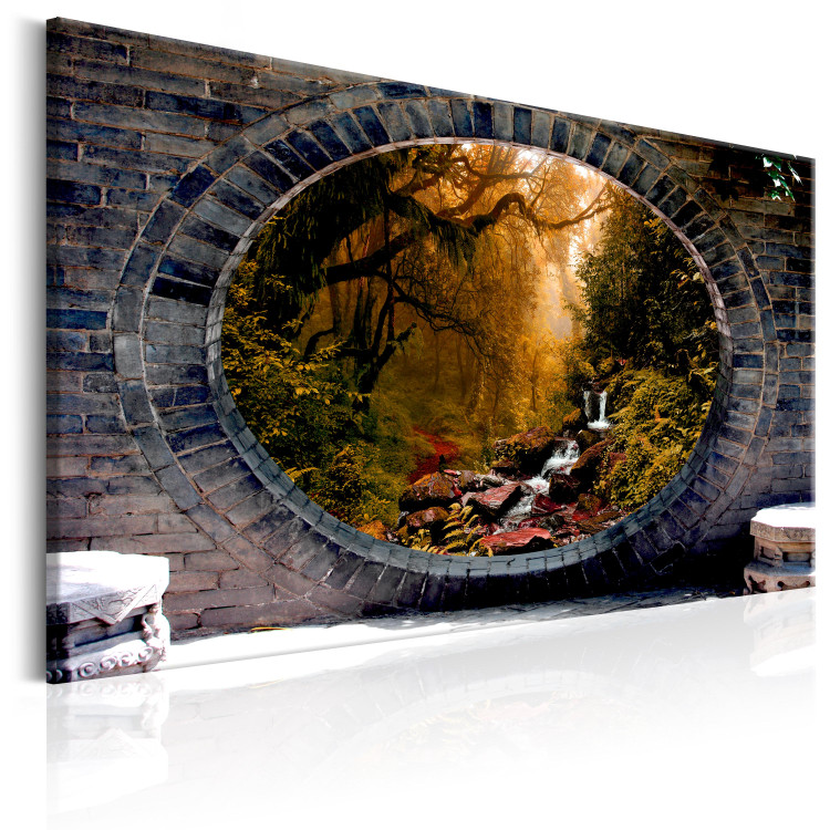 Canvas Art Print Magical Window: Autumnal Forest 96091 additionalImage 2