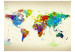 Photo Wallpaper Paint splashes map of the World 97091 additionalThumb 1