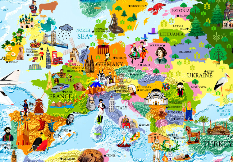 Wall Mural World Map for Kids 98091 additionalImage 7