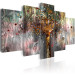 Canvas Tree of Eternity (5-piece) - Beautifully Adorned Colorful Abstraction 105602 additionalThumb 2